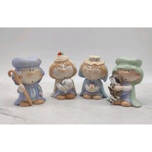 1984 Bumpkins Nativity Wisemen Shepherd 4 Pcs Fabrizio George Replacements *SEE